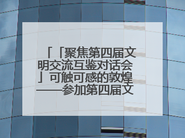 「聚焦第四届文明交流互鉴对话会」可触可感的敦煌——参加第四届文明交流互鉴对话会的外宾参观上元市集