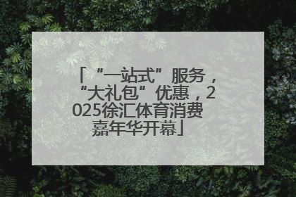 “一站式”服务，“大礼包”优惠，2025徐汇体育消费嘉年华开幕