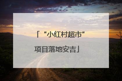 “小红村超市”项目落地安吉