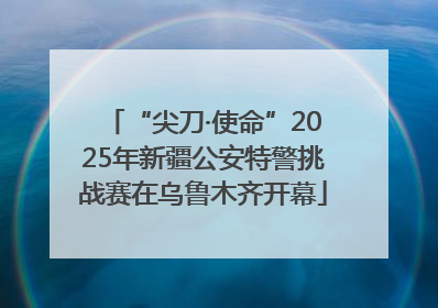 “尖刀·使命”2025年新疆公安特警挑战赛在乌鲁木齐开幕