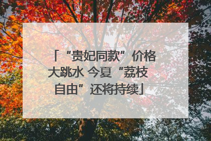 “贵妃同款”价格大跳水 今夏“荔枝自由”还将持续