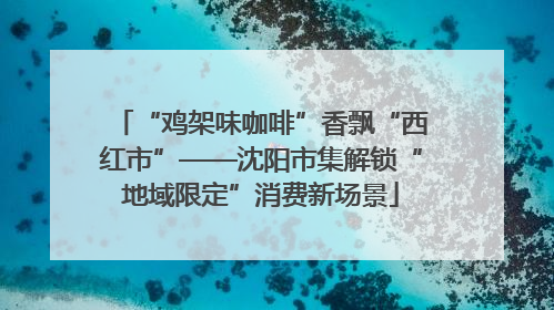 “鸡架味咖啡”香飘“西红市”——沈阳市集解锁“地域限定”消费新场景