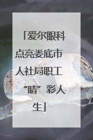 爱尔眼科点亮娄底市人社局职工“睛”彩人生