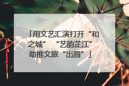 用文艺汇演打开“和之城” “艺韵芷江”助推文旅“出圈”