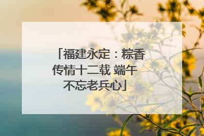 福建永定：粽香传情十二载 端午不忘老兵心