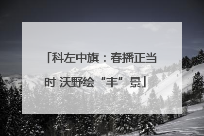 科左中旗：春播正当时 沃野绘“丰”景