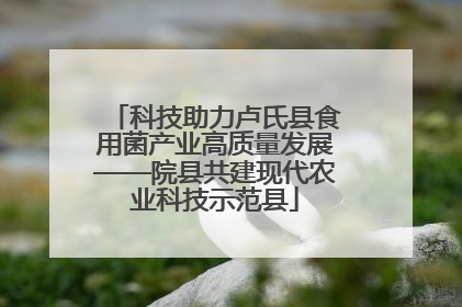 科技助力卢氏县食用菌产业高质量发展——院县共建现代农业科技示范县