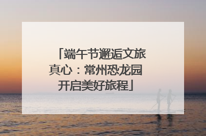 端午节邂逅文旅真心：常州恐龙园开启美好旅程