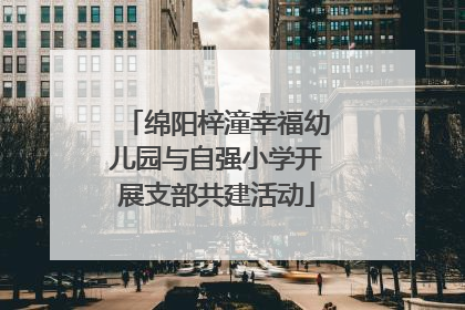 绵阳梓潼幸福幼儿园与自强小学开展支部共建活动