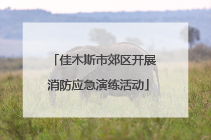 佳木斯市郊区开展消防应急演练活动