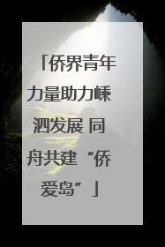 侨界青年力量助力嵊泗发展 同舟共建“侨爱岛”