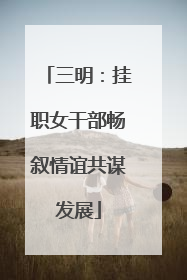 三明：挂职女干部畅叙情谊共谋发展