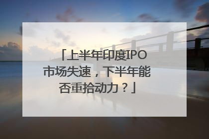 上半年印度IPO市场失速，下半年能否重拾动力？