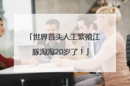 世界首头人工繁殖江豚淘淘20岁了！