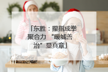 东胜：攥指成拳聚合力 “暖城善治”显真章