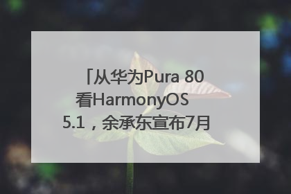 从华为Pura 80看HarmonyOS 5.1，余承东宣布7月迎来首批机型升级