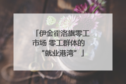 伊金霍洛旗零工市场 零工群体的“就业港湾”
