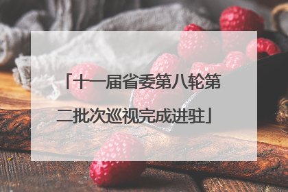十一届省委第八轮第二批次巡视完成进驻