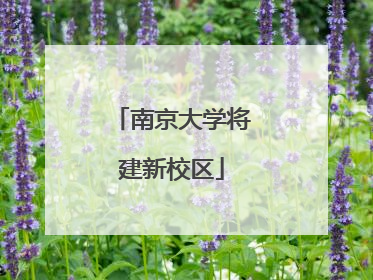南京大学将建新校区