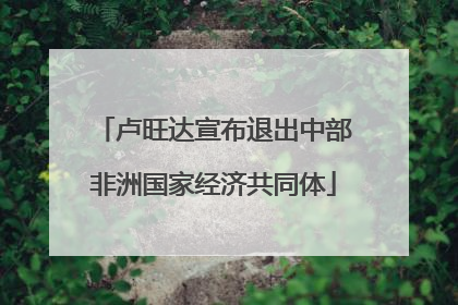 卢旺达宣布退出中部非洲国家经济共同体