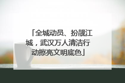 全城动员、扮靓江城，武汉万人清洁行动擦亮文明底色