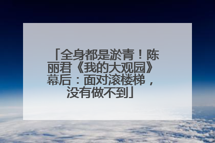 全身都是淤青！陈丽君《我的大观园》幕后：面对滚楼梯，没有做不到