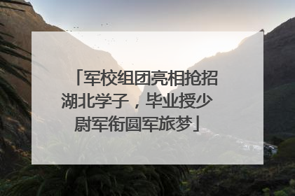 军校组团亮相抢招湖北学子，毕业授少尉军衔圆军旅梦