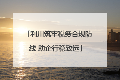利川筑牢税务合规防线 助企行稳致远