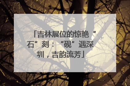 吉林展位的惊艳“石”刻：“砚”遇深圳，吉韵流芳