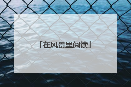 在风景里阅读