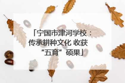 宁国市津河学校：传承耕种文化 收获“五育”硕果