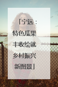 宁远：特色瓜果丰收绘就乡村振兴新图景