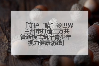 守护“睛”彩世界 兰州市打造三方共管新模式筑牢青少年视力健康防线