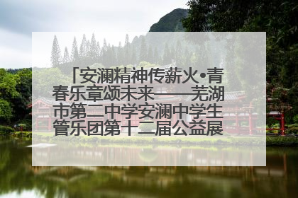 安澜精神传薪火•青春乐章颂未来——芜湖市第二中学安澜中学生管乐团第十二届公益展演圆满举行