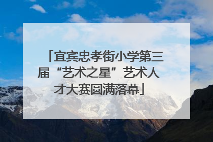 宜宾忠孝街小学第三届“艺术之星”艺术人才大赛圆满落幕