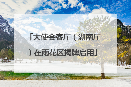 大使会客厅（湖南厅）在雨花区揭牌启用