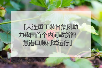 大连重工装备集团助力我国首个内河散货智慧港口顺利试运行