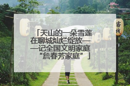 天山的一朵雪莲在聊城灿烂绽放——记全国文明家庭“詹春芳家庭”