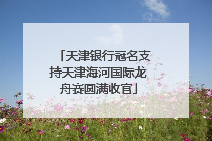 天津银行冠名支持天津海河国际龙舟赛圆满收官