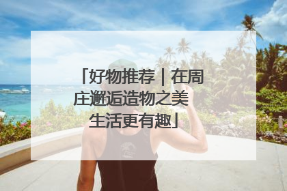 好物推荐｜在周庄邂逅造物之美 生活更有趣