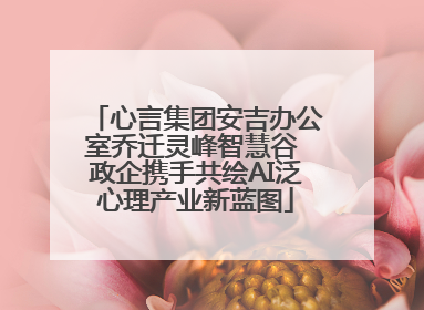 心言集团安吉办公室乔迁灵峰智慧谷 政企携手共绘AI泛心理产业新蓝图