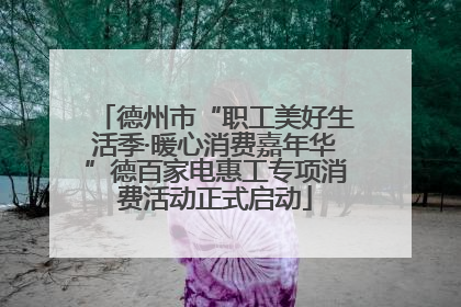 德州市“职工美好生活季·暖心消费嘉年华”德百家电惠工专项消费活动正式启动