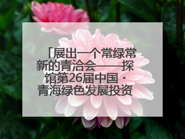 展出一个常绿常新的青洽会——探馆第26届中国・青海绿色发展投资贸易洽谈会