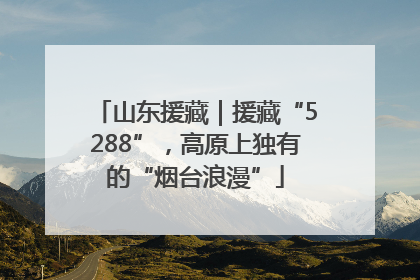 山东援藏｜援藏“5288”，高原上独有的“烟台浪漫”