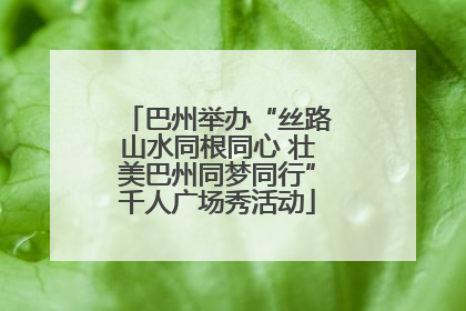 巴州举办“丝路山水同根同心 壮美巴州同梦同行”千人广场秀活动