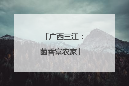 广西三江：菌香富农家