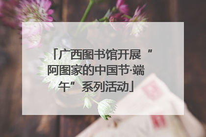广西图书馆开展“阿图家的中国节·端午”系列活动