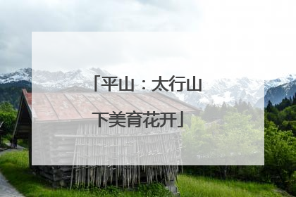 平山：太行山下美育花开