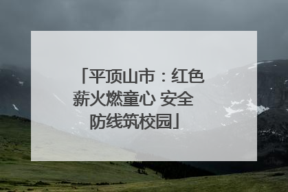 平顶山市：红色薪火燃童心 安全防线筑校园