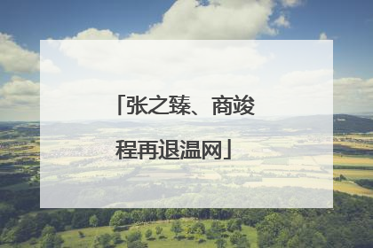 张之臻、商竣程再退温网